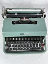 Vintage Olivetti Lettera 32 Typewriter-Green- Made In Spain, used for sale  Shipping to South Africa