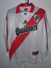 CAMISETA DE FÚTBOL AMERICANO RIVER PLA ARGENTINA 1999 ADIDAS MANGAS LARGAS #8 TALLA PEQUEÑA segunda mano  Argentina 