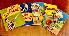 5 livros vintage móveis com cabeça, braços e pernas móveis, roupa de troca, escasso comprar usado  Enviando para Brazil