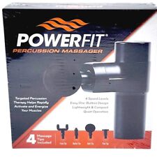 Powerfit Percussion Massager 4 Speed Levels 4 Massage Tips New Sealed Gift , used for sale  Shipping to South Africa