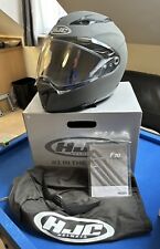 HJC F70 FIBREGLASS PLAIN MATT STONE GREY FULL FACE MOTORCYCLE HELMET XL, used for sale  Shipping to South Africa