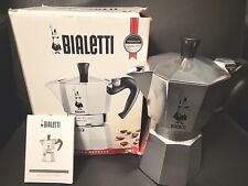 Cafetera espresso plateada Bialetti Moka Express 6 tazas hecha en Italia nueva en caja segunda mano  Embacar hacia Argentina