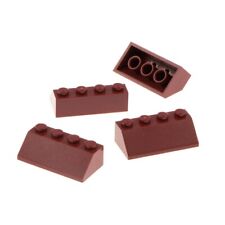 4x Lego ladrillos de techo 45° 2x4 rojo oscuro tejas piedras en ángulo 4248802 3037 segunda mano  Embacar hacia Argentina