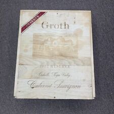 Groth Reserva 2012 Cabernet Sauvignon Empty Wine Wood Box for sale  Shipping to South Africa