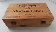 Caixa de madeira vintage Mouton-Cadet caixa de vinho Barão Philippe de Rothschild 324 comprar usado  Enviando para Brazil