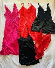 LOTE Vintage de Lingerie de Renda de Seda Anos 1960-80 Vanity Fair Casamento Preto Rosa Cetim, usado comprar usado  Enviando para Brazil