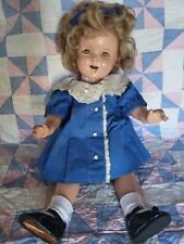1930 Ideal 18" boneca composição Shirley Temple com vestido azul Molly'es marcado comprar usado  Enviando para Brazil
