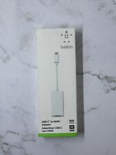 Adaptador Belkin 4K 60Hz USB-C a HDMI blanco para Macbook iPad Etc tipo C segunda mano  Embacar hacia Argentina