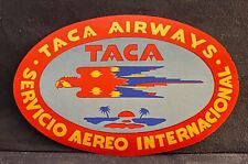 TACA AIRWAYS ETIQUETA DE BAGAGEM SERVIÇO INTERNACIONAL EL SALVADOR AMÉRICA CENTRAL, usado comprar usado  Enviando para Brazil