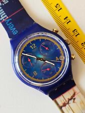 Vintage 1997 Relógio Swatch Chrono Cronógrafo Medalha de Ouro SCZ400, Frete Grátis comprar usado  Enviando para Brazil