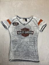 Harley Davidson Burnout Tshirt Women's Large Neck Short Sleeve Gemstone Embellis for sale  Shipping to South Africa