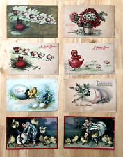 ANTIQUE VINTAGE CIRCA 1910 EASTER POSTCARDS LOT OF 8 - 2 WITH BEN FRANKLIN STAMP for sale  Shipping to South Africa