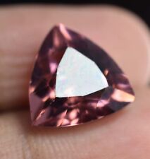 7 Ct Natural Padparadscha Tourmaline Trillion Cut Certified Rare Loose Gemstone, used for sale  Shipping to South Africa