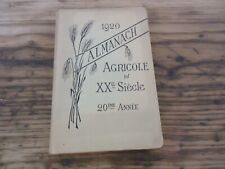 1920 almanach agricole d'occasion  Einville-au-Jard