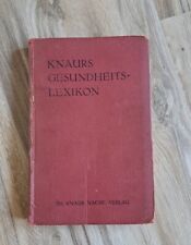 Knaurs gesundheitslexikon 1930 gebraucht kaufen  Hartenstein