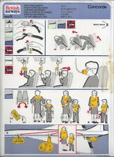 Tarjeta de seguridad Concorde British Airways número 5 Pine & Co F393 (5o) recuerdos raros segunda mano  Embacar hacia Argentina