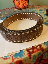 vintage tooled leather belt for sale  Ball Ground