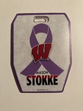 Mason Stokke Wisconsin Badgers Player Issued ID Tag Used for sale  Shipping to South Africa