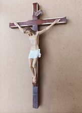 Crucifix résine polychrome d'occasion  Bollwiller