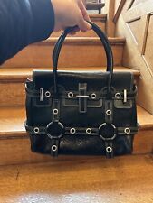 Vintage Y2K LUELLA Gisele Medium Black Leather Bag Purse for sale  Shipping to South Africa