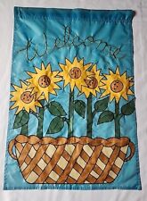 Vintage welcome sunflower for sale  Colfax