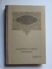 Nebiolo caratteri fregi usato  Italia