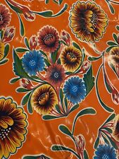 Orange mexican oilcloth for sale  Austin