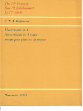 E.T.A. HOFFMAN Piano Solo Sheet Music Score PIANO SONATA IN A MAJOR 1967 for sale  Shipping to South Africa