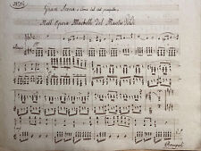 Antico manoscritto musicale usato  Genova