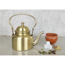 Tedera de té de latón puro tradicional para servir té café y vajilla 400 ml segunda mano  Embacar hacia Argentina