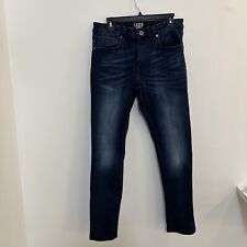 Usado, Jeans Lazer azul slim fit perna reta mistura de algodão escuro tamanho 33x32 (NA ETIQUETA) comprar usado  Enviando para Brazil