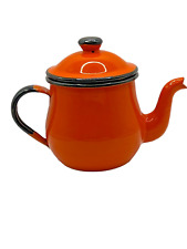 Teapot enamelware orange for sale  Baton Rouge