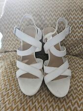 White wedge sandals for sale  WARRINGTON