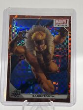 SABRETOOTH #23 2023 Upper Deck Marvel Platinum Orange Checkers #19/33, used for sale  Shipping to South Africa