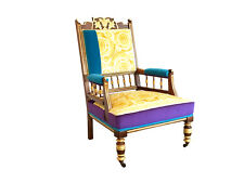 1860 throne armchair for sale  LONDON