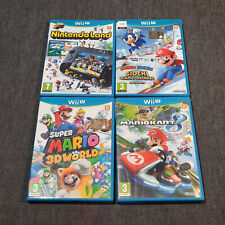 Lotto Nintento Wii U Mario 3D World,Mario Kart 8,Mario & Sonic,Nintendo Land usato  Carini