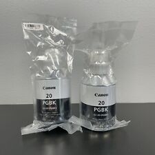 Canon GI-20 PGBK Lot of 2 Black Ink Refill Bottles 170 ml - No Box, Unused for sale  Shipping to South Africa