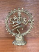 Antique Bronze Hindu Lord Shiva Nataraja Statuette Lord Of Dance Figure India for sale  Shipping to Canada