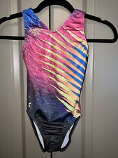 GK Elite Gymnastics Leotard Brazil Special Edition Sz Child Large for sale  Shipping to South Africa