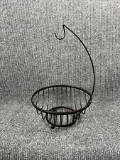 Wire Fruit Basket Rack Storage Vegetable Stand with Banana Hook for sale  Shipping to South Africa