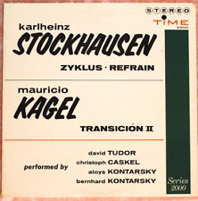 Stockhausen Zyklus Refrain / Kagel Transicion II TIME S/8001 vinyl lp 1961, used for sale  Shipping to South Africa