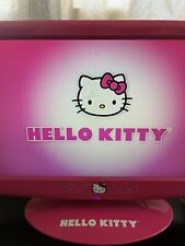 2012 Sanrio Hello Kitty TV Monitor  Hot Pink Flat Screen LCD With Remote - Read, used for sale  Shipping to South Africa