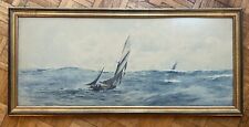 Used, PHILIP OSMENT 1861-1947 LARGE MARINE SCENE - WATERCOLOUR for sale  Shipping to South Africa