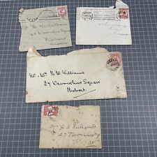 Usado, Lote de arte original vintage carta lixo correio convite de casamento Tasmânia 1913 adereço comprar usado  Enviando para Brazil