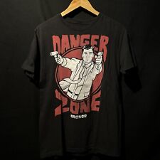 Usado, Camiseta para hombre Archer Danger Zone talla mediana usada negra S/S segunda mano  Embacar hacia Argentina
