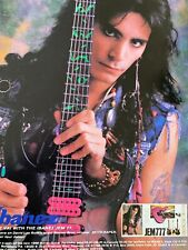 Steve Vai, guitarras Ibanez, anúncio impresso vintage página inteira, usado comprar usado  Enviando para Brazil