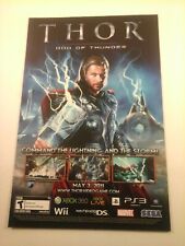 Anúncio impresso de videogame 2011 - THOR God Of Thunder - DS WII PS3 XBOX SEGA MARVEL comprar usado  Enviando para Brazil