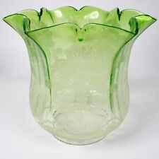 oil lamp shade green for sale  CARDIGAN