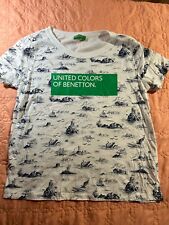Camiseta United Colors of Benetton Grande Branca Verde comprar usado  Enviando para Brazil