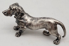 Usado, Estatueta escultura vintage miniatura para cachorro DACHSHUND tom prata   comprar usado  Enviando para Brazil